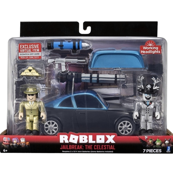 ROBLOX JAILBREAK CELESTIAL Vehicle Car Figures 7 Piece Set New Badimo Gangsters - Picture 1 of 3